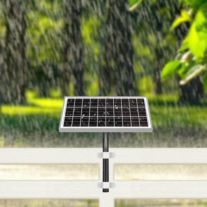 Newpowa 15 Watt 12 Volt 10BB Small Solar Panel, 15W 12V Mono High Efficiency Solar Module for Battery Charging, Security Camera, Automatic Gate, Chicken Coop, Boat, Off-Grid Applications