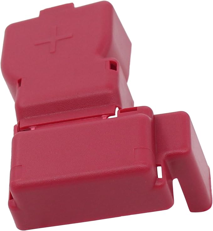 MOTOKU Positive Battery Terminal Cover Red for Nissan Altima 2002-2006, Cube 2009-2014, Juke 2011-2017, Maxima 2004-2008, Rogue 2011-2015, Sentra 2013-2019, Versa 2007-2019, Versa Note 2014-2019