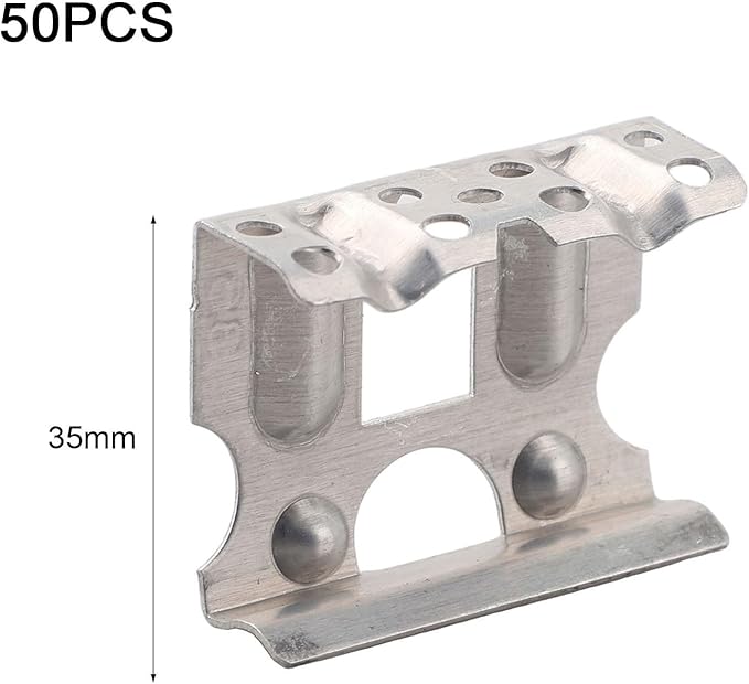 50 Pieces of Aluminum Water Guide Clips for Solar Panels Designed for Efficient Drainage Solutions (35mm)