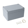 LeMotech Electrical Box, Aluminum Alloy Metal Junction Box, IP67 Waterproof Dustproof Project Box, Outdoor Universal Enclosure, Grey 5.9x3.9x3.1in (150x100x80mm)