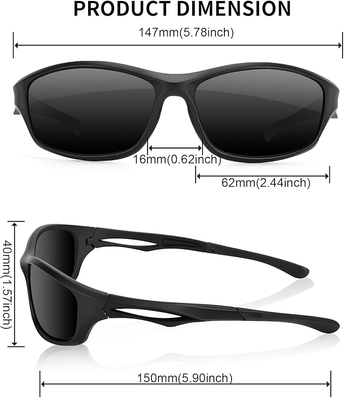 Night Driving Glasses for Men Women Anti Glare HD Polarized Night Vision Glasses for Driving