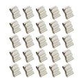 60pcs 301 Cord Wiring for Stainless Application Double- Clips Steel Silver Clamps Holder Clip Tie Suitable Double-Wire Trailer Boat Mm Panel Frame Auto Management Electrical