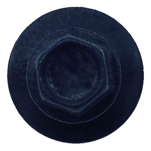 Metal Roofing Screws: (250) 10 x 1 Dark Blue Hex Head Sheet Metal Roof Screw. Self Starting Metal to Wood siding Screws. EPDM Washer. Colored Head