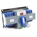 4P 63A Dual Power Automatic Transfer Switch AC 110V ATS Manual Switch Changeover Generator Transfer Swit-ch Tool 50HZ/60HZ (4P/63A Blue)