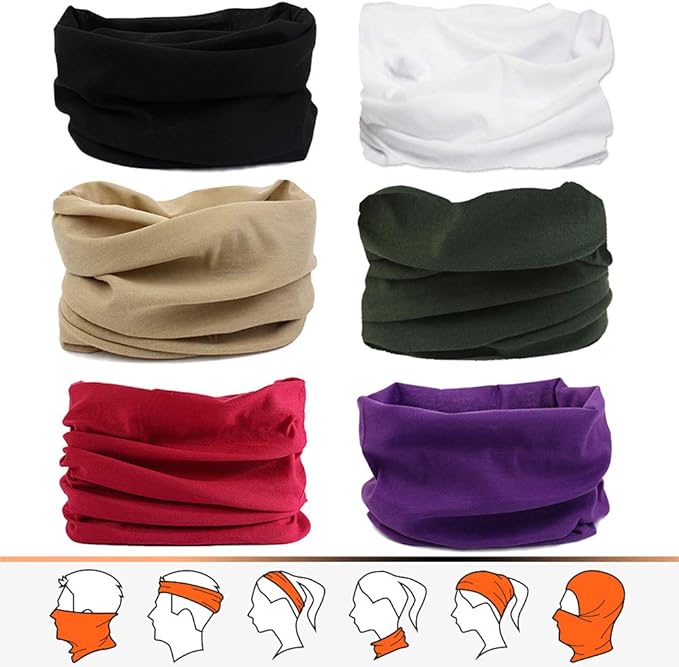 JOEYOUNG Headwear, Bandana, Neck Gaiter Head Wrap Headband Balaclava Magic Scarf