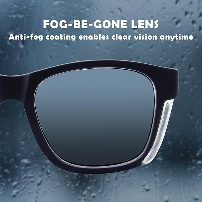 UKNOW Safety Glasses - Anti Fog Lenses - Eye Protection with Side Shields - ANSI Z87.1 Protective Eyewear - UV Protection