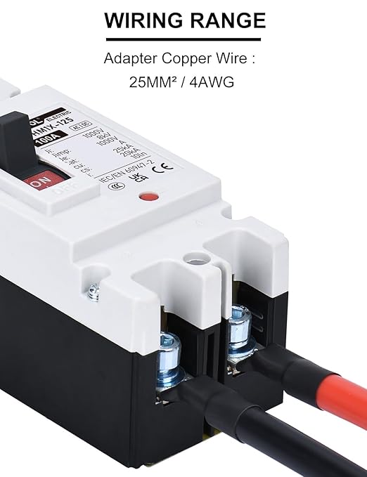 DIHOOL DC Main 100 Amp Circuit Breaker, Battery Disconnect Switch for Boat Trolling Motor Marine ATV Trailer