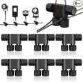 NETEHA 6 Pack Low Voltage Wire Connectors, 12-20 Gauge Landscape Light Cable Connector for Landscape Lighting, Garden Pathway Lights, Outdoor LED Lights