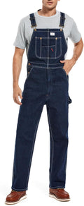 HISEA Men's Denim Bib Overalls, Men's Overalls Workwear with Adjustable Straps and Convenient Tool Pockets