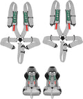 BESTZHEYU 5-Point Racing Harness Set SFI with Ultra Comfort Heavy Duty Shoulder Pads