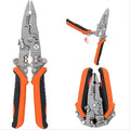 12in1 Multifunctional Wire Stripper Foldable Wire Stripper Twister Professional Electrician's Pliers Cable stripping pliers for cutting stripping crimping Crimping Tool (1)