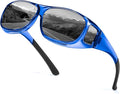 Myiaur Fit Over Glasses Sunglasses for Men Women， Polarized UV400 Protection, Anti-Glare for Driving & Outdoor Activities