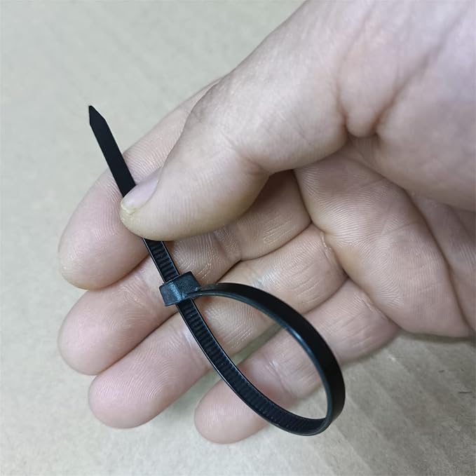 Zip Ties 500 pcs 4 inch Cable Zip Ties, Premium Plastic Wire Ties with 40 LBS Tensile Strength, UV Resistant Cable Ties, Self-Locking Black Nylon Tie Straps