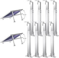 Zonon 8 Pcs Adjustable Solar Panel Tilt Mount Brackets Aluminum Alloy Solar Panel Mounting Supports up to 100 200 300 400 Watt for Flat Surface Roof RV Boat Off-Grid