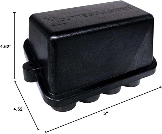 Intermatic PJB4175 Junction Box, 4-Light, Black
