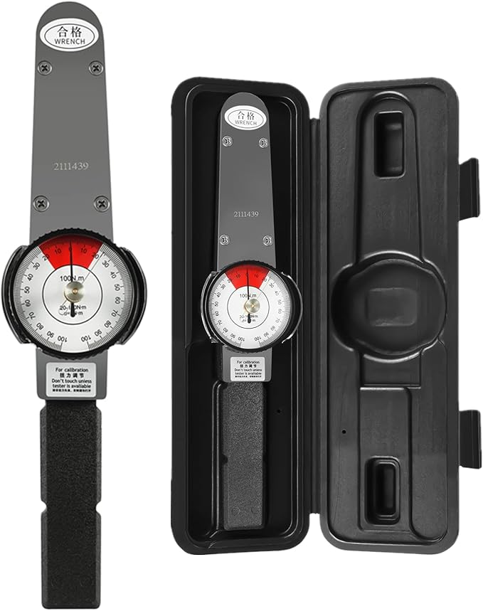 Dial Indicator Torque Wrench Indicating Torquemeter 1/2" Drive 0-100 Nm High Precision Torque Meter Professional Measure Tool, ± 3% Accuracy