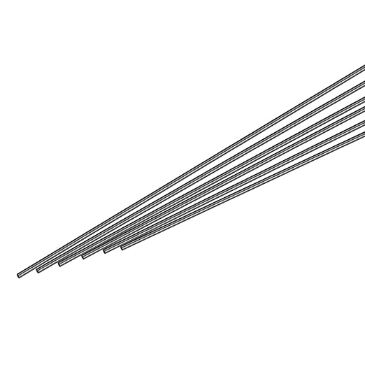 MECCANIXITY Carbon Fiber Rod, 1.5mm x 500mm for RC Airplane DIY Tool Wing Tube Quadcopter Arm, Pack of 10
