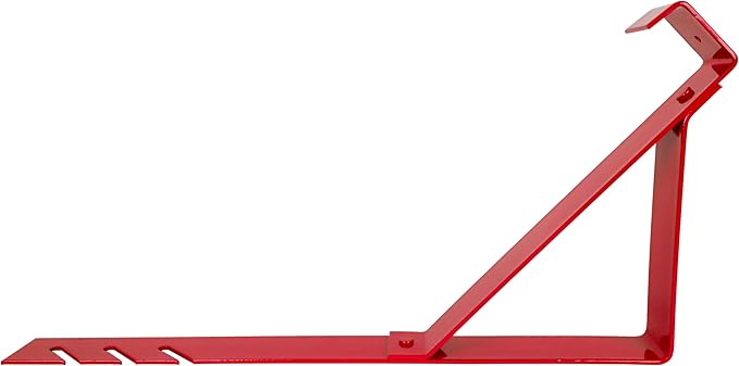 Guardian 2501 Fixed Roofing Bracket for 45 Degree Roof Pitch 10 Inch by 45-Degree Fixed Angle Platform Powder Coated Red OSHA Compliant