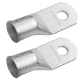 SELTERM 2pcs 4/0 AWG(XL) 3/8" Stud Battery Lugs,Ring Terminals,Heavy Duty Copper Wire Lugs,Battery Cable Ends, 0000 Gauge Ring Terminal Connectors,UL Bare Copper Eyelets Electrical Battery Cable Lugs