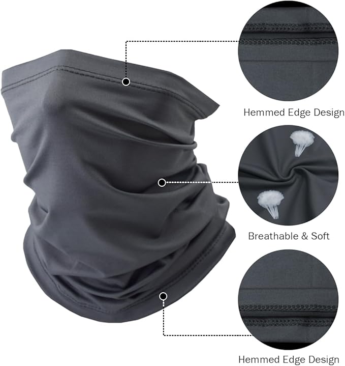 Fishing Neck Gaiter, Sun Protection Face Mask, Cooling Neck Shield Scarf Cycling Balaclava Bandana for Men and Women