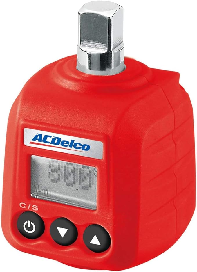 ACDelco 3/8” & 1/2" Heavy Duty Digital Torque Adapters with Buzzer and LED Flash Notification – ISO 6789 Standards with Certificate of Calibration (3/8” (5.9 to 59 ft-lbs.))