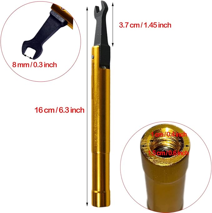 ThreeH Torque Wrench for SMA 8mm RF Connector 1Nm High Accuarcy Electrommunication Coax Adapter Convertor Microwave Measurements