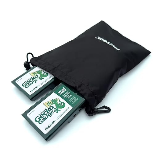 PacTool SA9031 Gecko Gauge Siding Mounting Kit With Pouch - For Use with 5/16-Inch Fiber Cement Siding, James Hardie's Updated HZ5 Series - Lap Siding Gauge - Essential Siding Tools