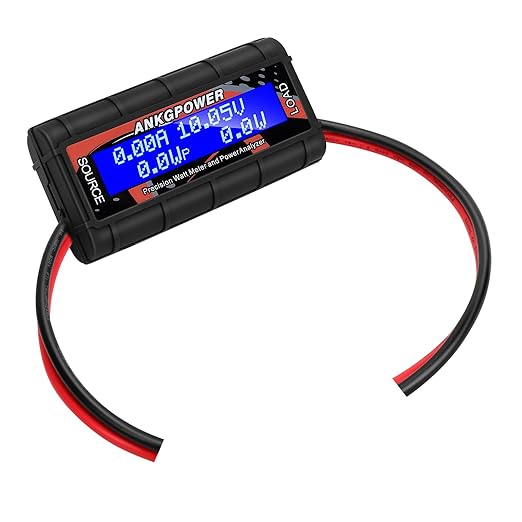 150A Watt Meter Power Analyzer, High Precision RC with Digital LCD Screen for Voltage (V) Current (A) Power (W) Charge(Ah) and Energy (Wh) Measurement