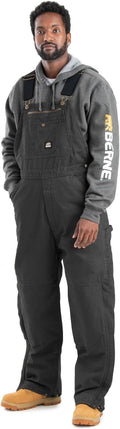 Berne Men's Heartland Insulated Washed Traditional Duck Bib Overall