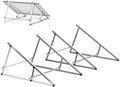 Solar Panel Mounting Brackets, 2 Sets 46 inch with Beam Reinforcement Support and Adjustable Inclined Legs, Ideal for 2-4pcs 100 200 300 400 500 Watt Solar Panel, for Roof, Boat, RV, and Off-Grid