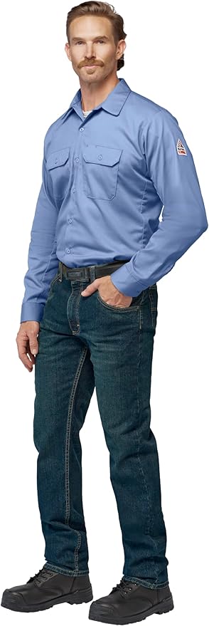 Bulwark FR Unisex Adult Flame Resistant Cotton Work Shirt