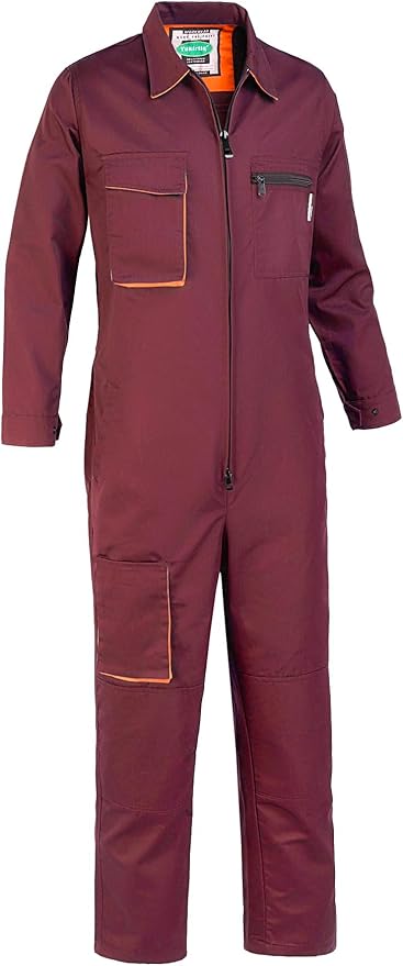 Men's Coveralls Mechanic Work Jumpsuit Multi Pockets Overalls Long Sleeve Workwear Coverall