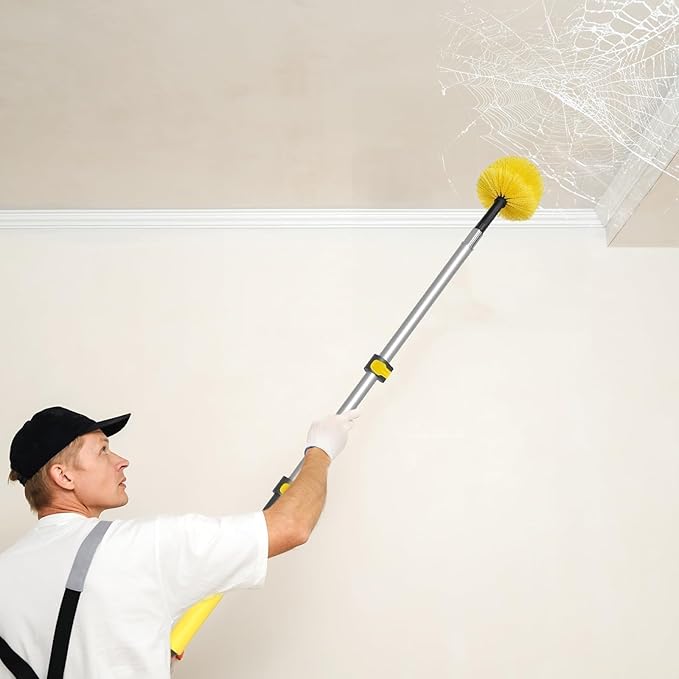 1.5-3ft Compact Paint Extension Pole - Perfect for Indoor Touch-ups & Window Cleaning - Lightweight Aluminum with Universal Thread - Quick Setup for Small Projects