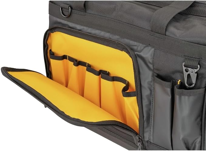 DEWALT Tool Bag, Water Resistant, Hard Bottom, 20-inch, Professional Tool Tote with Organization (DWST560104)