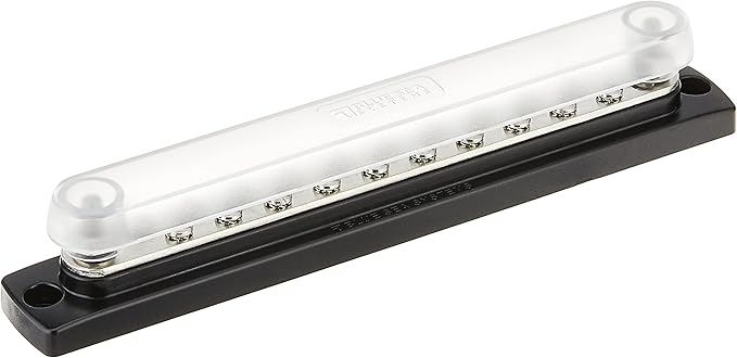 Blue Sea Systems 2312 BUSBAR 150 AMP 20X8-32 W/COVR
