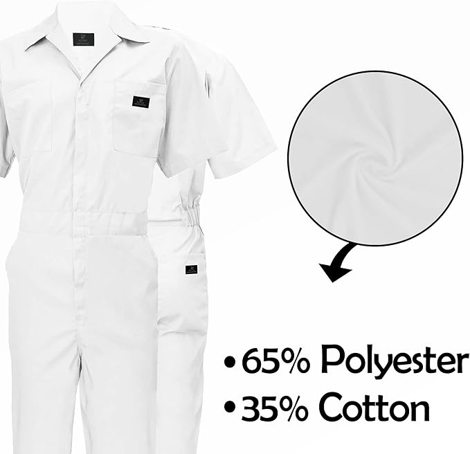 Coveralls Workwear Men Short Sleeve Coveralls