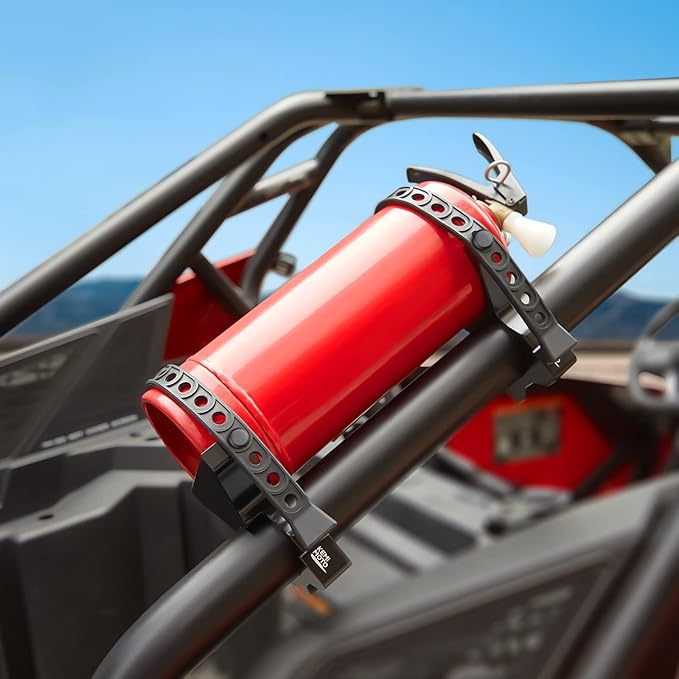 Kemimoto UTV Fire Extinguisher Holder, Adjustable Quick Release Roll Bar Fire Extinguisher Mount compatible with Polaris RZR Can Am X3 compatible with Kawasaki Teryx