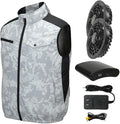 Air Conditioning Vest with 30V High-Power Fans 20000mAh Battery Cooling Workwear for Hot Summer Outdoor & Industrial Use