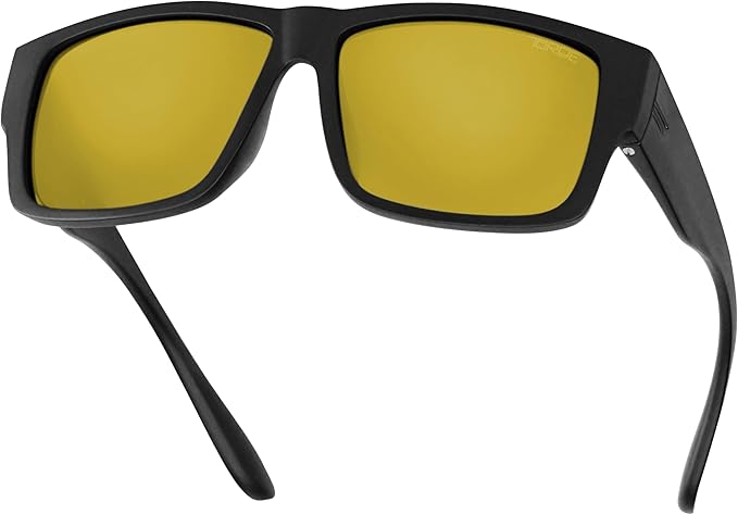 TOROE Z87+ Polarized Safety Sunglasses Matte Black TR90 Frame, ANSI Rated Lens
