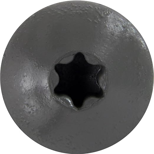 10 x 1 Pewter Gray - Low Profile Star Head Roofing Screws - HI-LO Thread - Metal to Wood - T25 Torx Drive Head - EPDM Washer. 1 x 250 Count Bag - 250 Screws