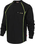 BOCOMAL FR Shirts for Men Melt Pocket Lightweight Crew T-Shirt NFPA2112/CAT2 Fire Resistant Work Shirt