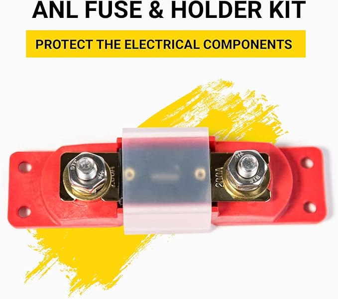 Spartan Power Small ANL Fuse Holder Red