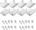 Newpowa Solar Panel Mounting Curved Z Bracket with Nuts and Bolts Supporting for RV, Boat, Wall, Off Grid Roof Installation A Set of 4 Sliver Aluminum(1 Set)