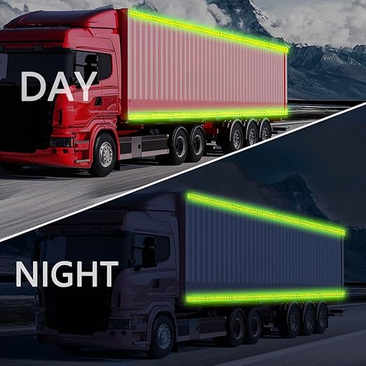 Reflective Tape 2" x40ft Fluorescent Green, DOT-C2 Waterproof Reflective Stickers & Reflector Tape with Strong Adhesive for Trucks, Trailers, Motorcycles, Bikes, Outdoor Safety