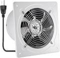 6 inch Exhaust Fan, 382CFM Wall Mounted Vent Fans, Ventilation Fan Bathroom Garage Attic Exhaust Fan Ceiling and Wall Mount Fan for Kitchen/Bathroom, 110V 40W