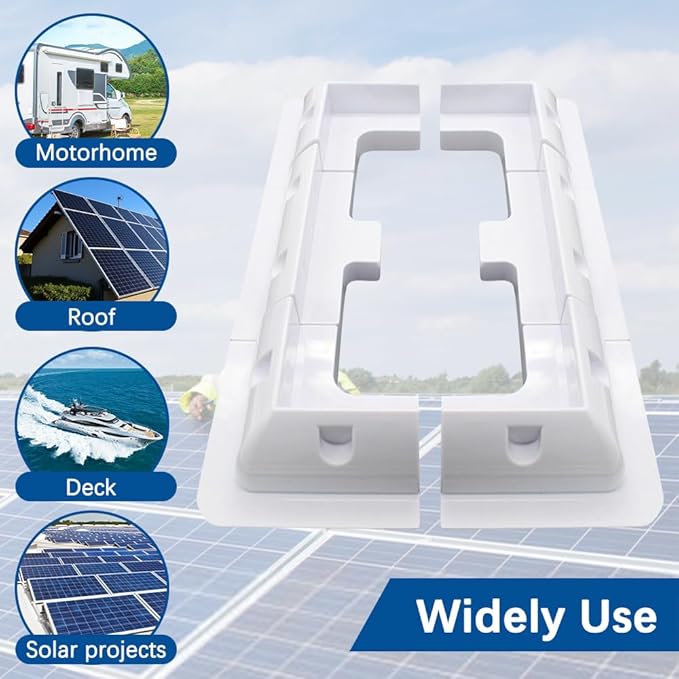 Solar Panel Mounting Bracket, 2pcs Corner Bracket Kit, Dill-Free, UV Resistant, for RV, Truck, Camper, Boat