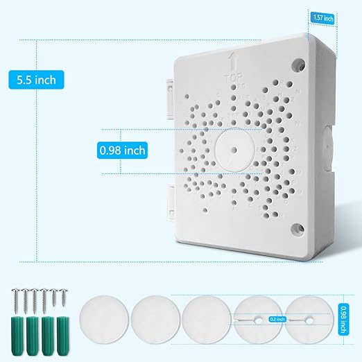 (Universal PTZ Camera Junction Box) Security Camera Bracket Outdoor, Plastic Waterproof Mount Bracket Hide Cable Junction Box, Only Compatible with PTZ Cameras (1 Pack)