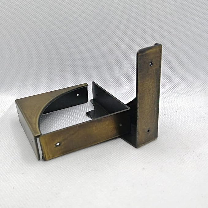 Corner Protector for Furniture Table, Metal Corner Guard, Retro Antique Decorative Furniture Edge Corners Guard Safety Covers Bumpers for Desk Speaker Jewelry Box Cabinet Corner Protectors (Bronze)