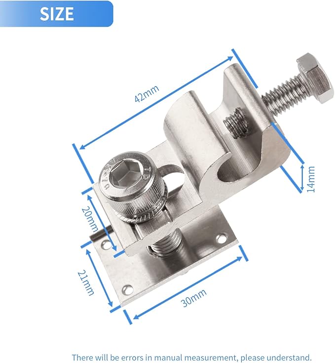 8Sets Solar Panel Photovoltaic Bolt-On Coupling Earthing Ground Lug Cable Clamp Ground Clamp with Lay in Lug for Bare Wire and Pipe