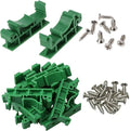 20 Sets C45 PCB DIN Rail Mounting Adapter 35mm 15mm Circuit Board Mounting Bracket Holder Carrier Clip